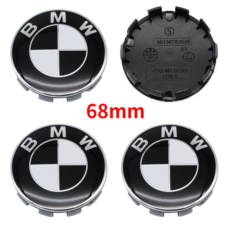 Universal Base Black White Badge Set for BMW 7Pcs 68mm 56mm 82mm 74mm  Hood Trunk Wheel Steering Logo 7Pcs 2-Pin 3-Pin Clips Kit GX9