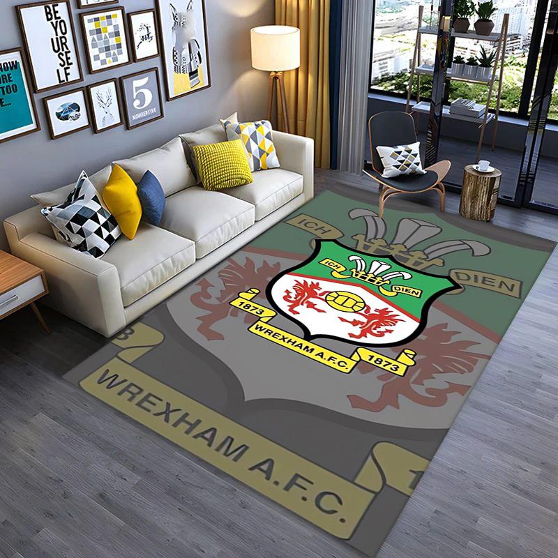 Heritage Pride: Wrexham A.F.C. carpet Suitable for all seasons Living room and bedroom mats Doormat Room Office chair cushion