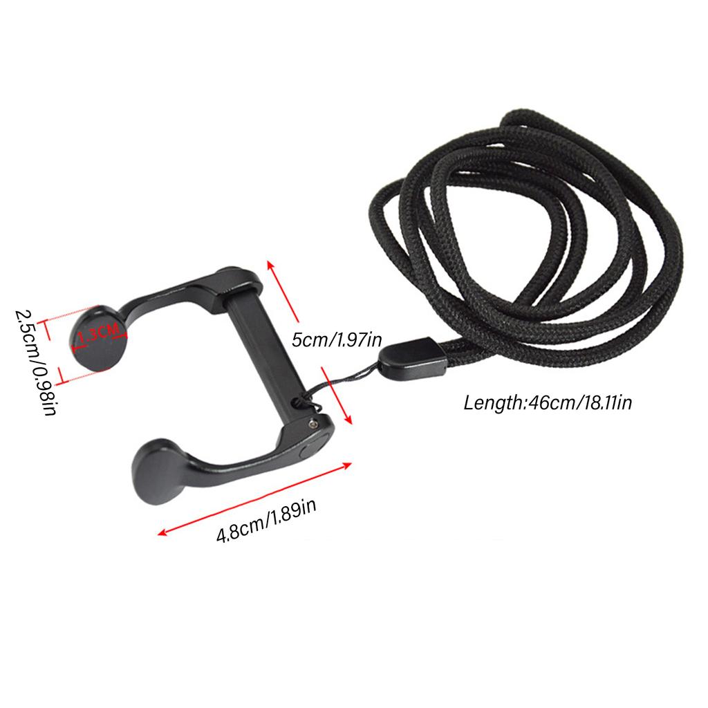 Зажим для носа для плавания со шнурком для взрослых, защита носа из алюминиевого сплава, нескользящий зажим для носа для дайвинга и плавания, серфинга