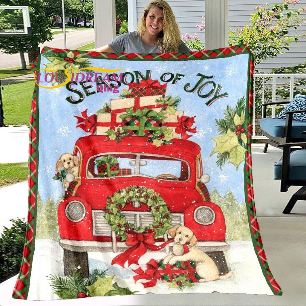 Одеяло с Рождеством, мягкое одеяло, пылезащитный чехол, диван-кровать, одеяла для взрослых, украшение для дома