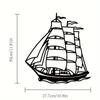 1 шт. Металлическая настенная живопись в виде парусника, антикварный декор парусного судна, металлический знак в морском стиле, идеальный подарок для любителей морской тематики