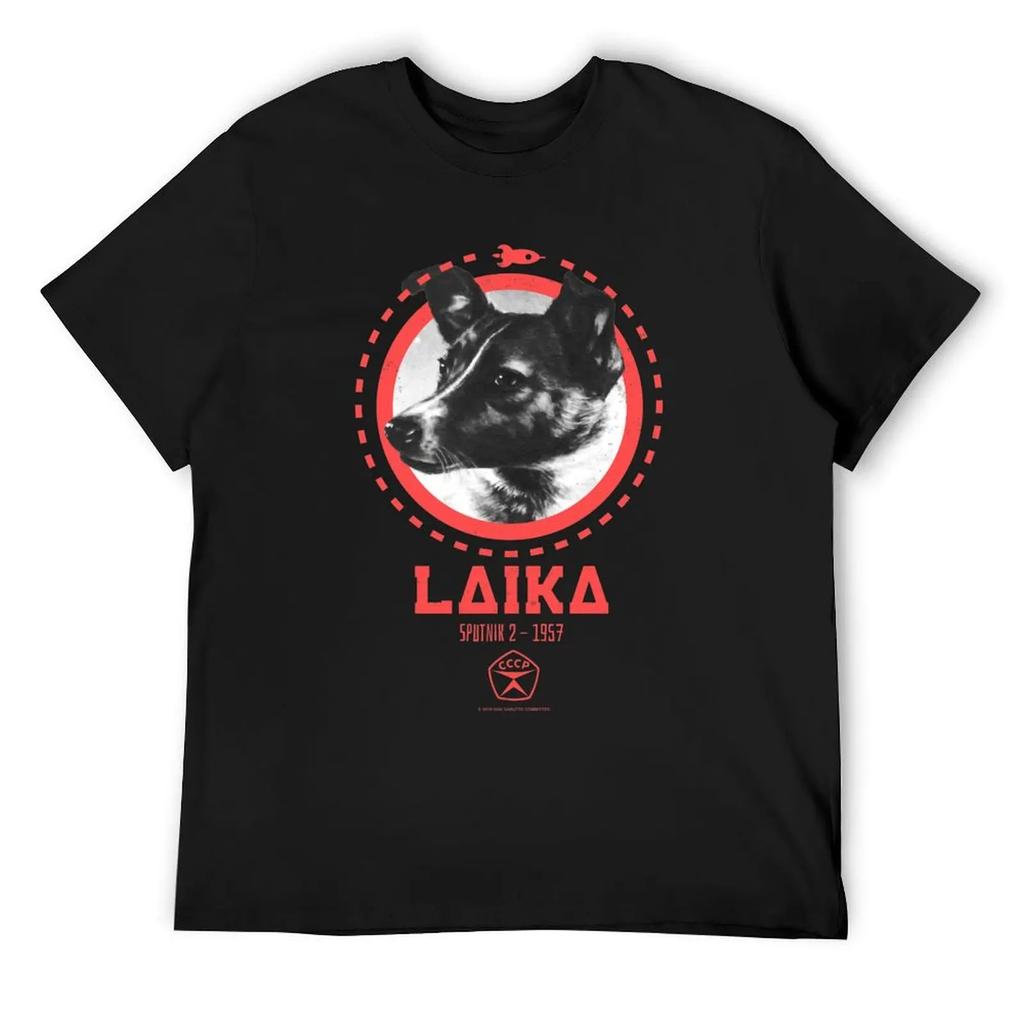 Laika - Sputnik T-Shirt Street Wear Anime Stuff T-Shirt Men