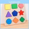 Cognitive Wooden Recognition Board Preschool Children Early Learning Toy Gift