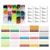 165pcs Fishing Lure with Jig Hooks Artificial Bait Soft Worm Bait Wobbler Silicone Swimbait for Fishing Pike Perch Trout