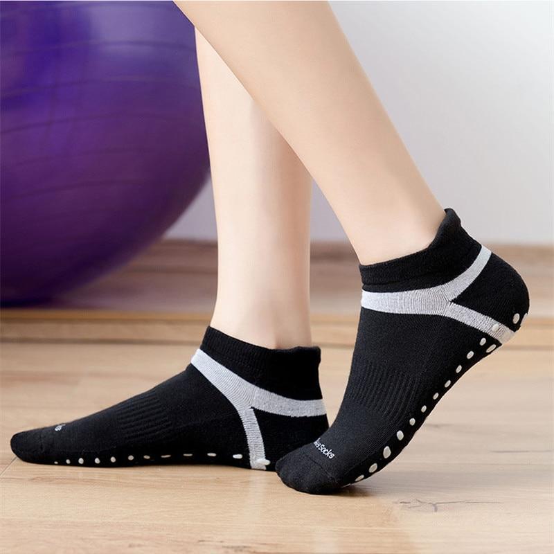 Носки для йоги для мужчин и женщин, профессиональные силиконовые нескользящие носки для пилатеса, большие размеры, для занятий в помещении, для фитнеса, занятий спортом, танцами, хлопковые носки