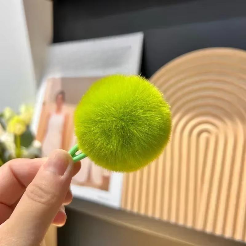 Новые 1 шт. красочные плюшевые заколки для волос Y2K Star BB для женщин, милые пушистые заколки для челки по бокам, корейский модный головной убор