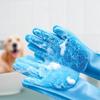Перчатка для удаления шерсти животных Перчатки для ухода и чистки Собака Кошка Купание Шампунь Перчатка Скруббер Очиститель Силиконовая перчатка для удаления шерсти MMR04