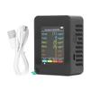 Air Quality Monitor Portable LCD Backlight Screen CO2 TVOC HCHO PM2.5 PM10 Detector with Alarm