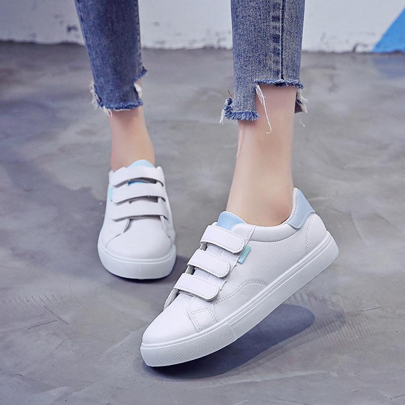 Autumn Woman Shoes New Woman Leather Shoes Ladies Breathable Cute Heart Flats Casual Shoes White Sneakers New In