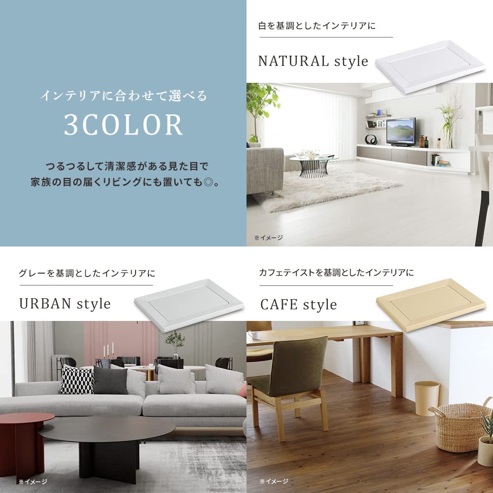 IRIS OHYAMA Туалет для собак Квадратный лоток для собак Просто зажим Магнит Обычный Светло-серый Моющийся