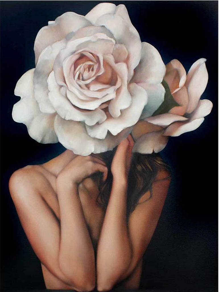 5D Diy Diamond Art Embroidery Girl Abstract Round Diamond Painting Mosaic Landscape Flower Home Decoration New Year Gift