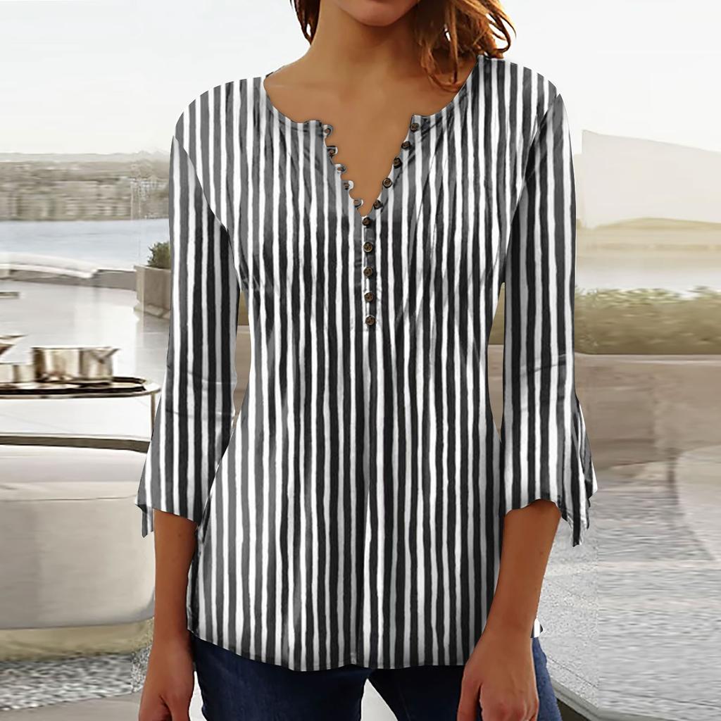 Женская рубашка с принтом на пуговицах, рубашка, леггинсы, топ