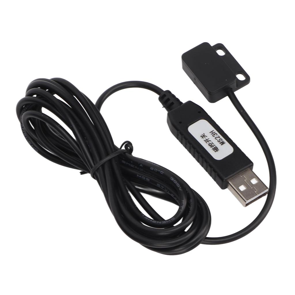 USB Magnetic Sensor Switch Customizable Black ABS Widely Compatible USB Keyboard Switch Cable for Printer Monitoring