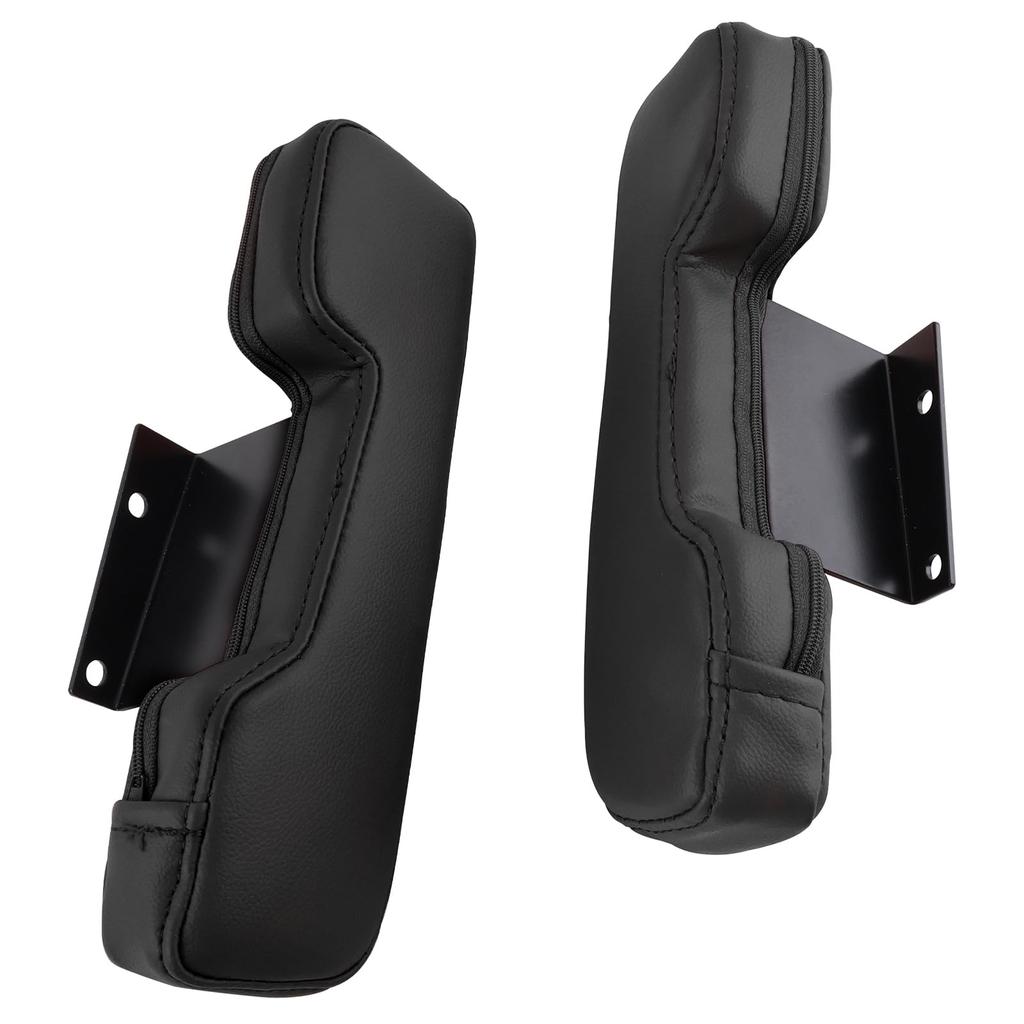 BAGARAATAN Side Door Armrest Set and for 200 Series Ace Armrests, Armrests, (Left Right) Hiace/Regius (Black Stitching)