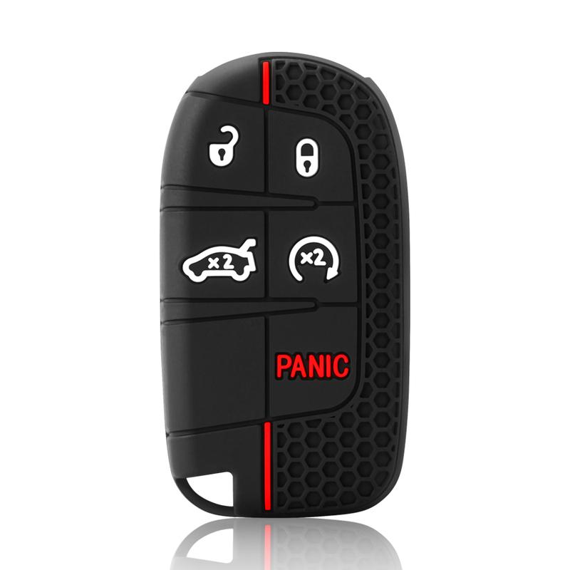 Силиконовый чехол для автомобильного ключа для Dodge Ram Charger Journey Durango Jeep Grand Cherokee Chrysler Keyless Fob Shell Holder