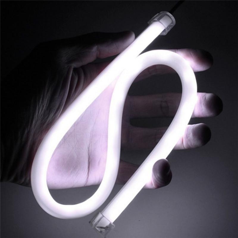 Автомобильные дневные ходовые огни, гибкая трубка 30 см