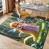 3D Printed Fairy Tale,Princess,Rapunzel Anti-Slip Rug - Machine Washable Office Rug for Living Room, Bedroom, Office - Multiple Sizes