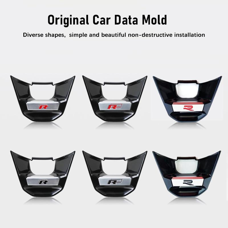 2026 New For VOLKSWAGEN VW ABS Metal R Rline Emblem Car Steering Wheel Decoration Sticker For Volkswagen R-Line GTI Polo Golf Pa