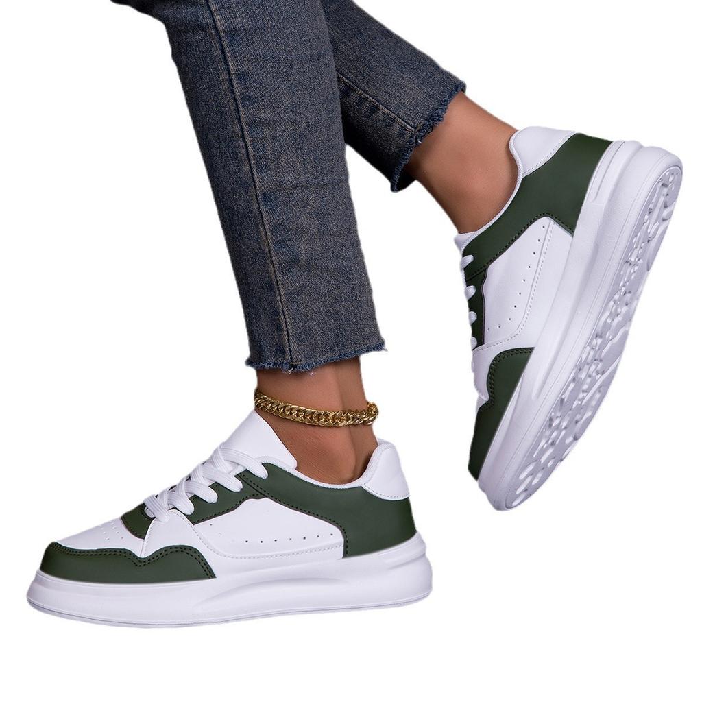 Trendy Couple Fashion Board Shoes Soft Sole Comfortable Casual Sports Single Shoes Lace Up Light Outdoor Flats