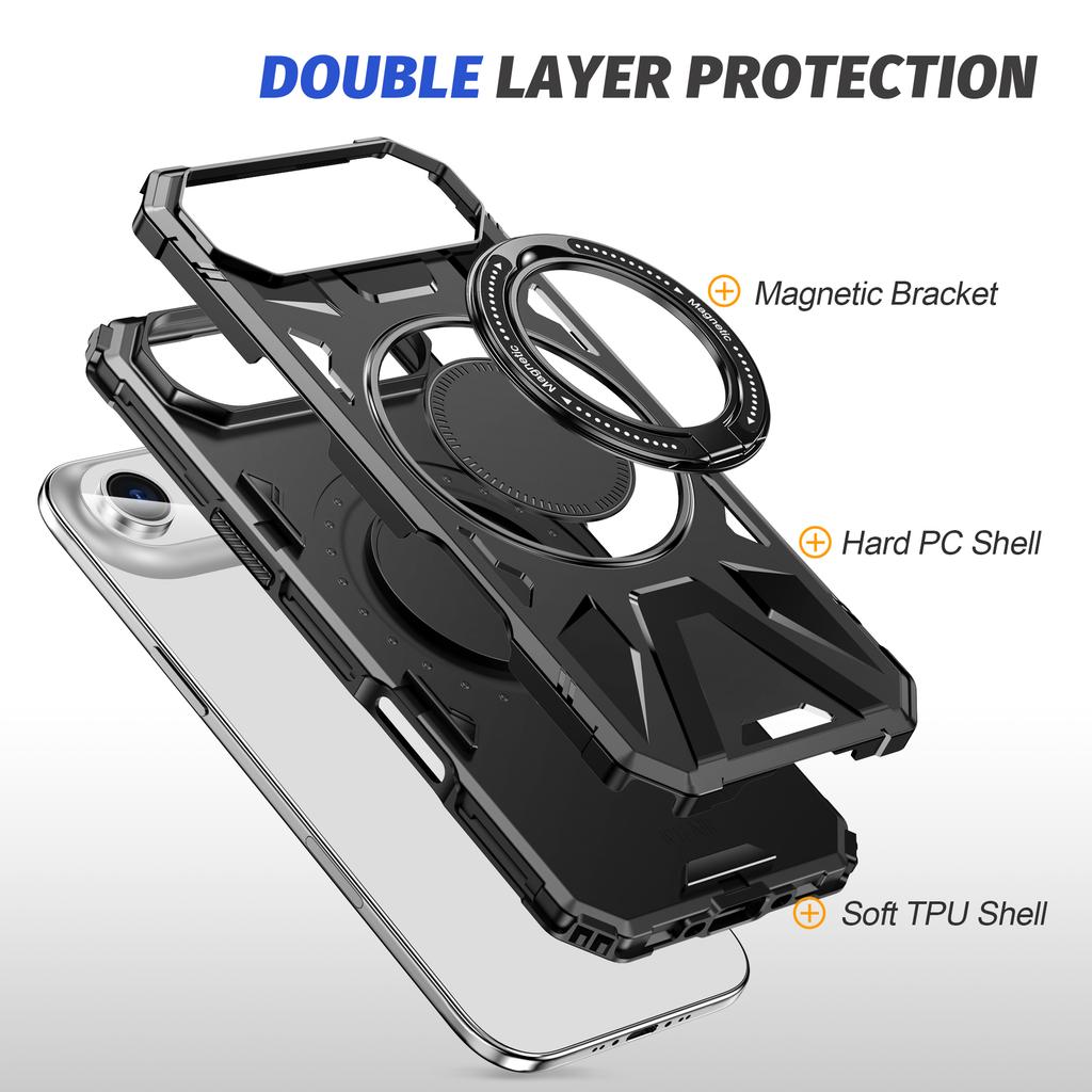 Чехол для телефона для Iphone Air 17 Pro Max Iphone17 14 16 Plus 15 Pro 13 12 Iphone16 Модный металлический кольцо-подставка Coque