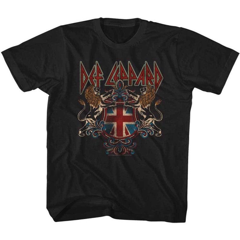 Def Leppard Def Crest Black Children's T-Shirt