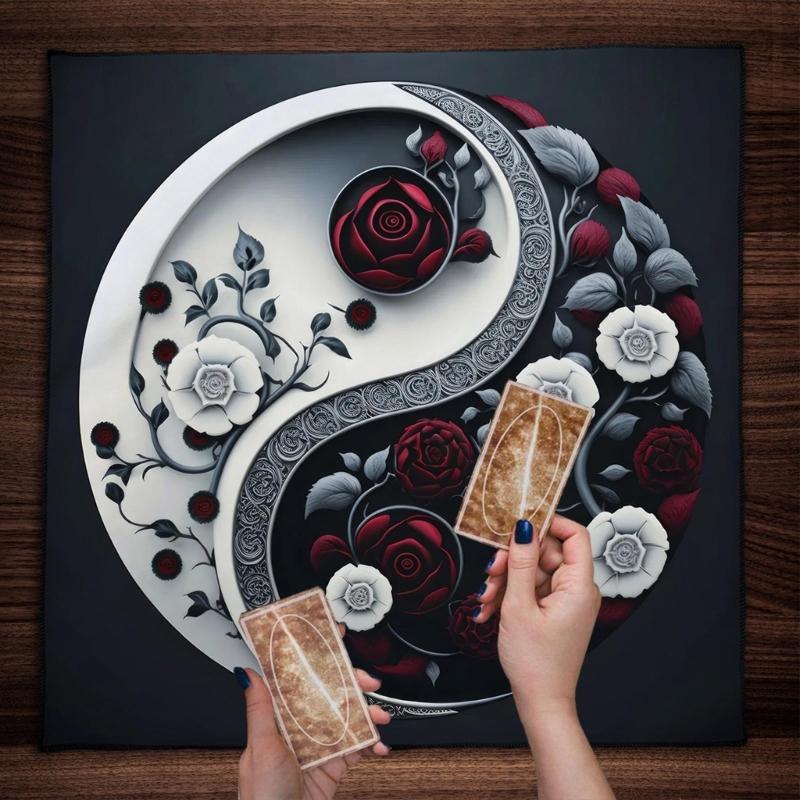 Скатерть для гаданий Цветок Тайцзи Астрология Таро Скатерть для алтарей