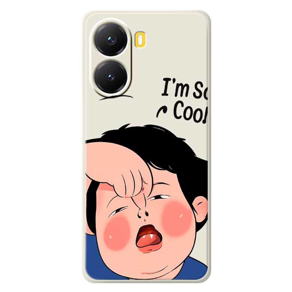 For Xiaomi Redmi Turbo 4 5G/Poco X7 Pro 5G Case Make Faces Kid Pattern Printing Straight Edge TPU Phone Back Cover