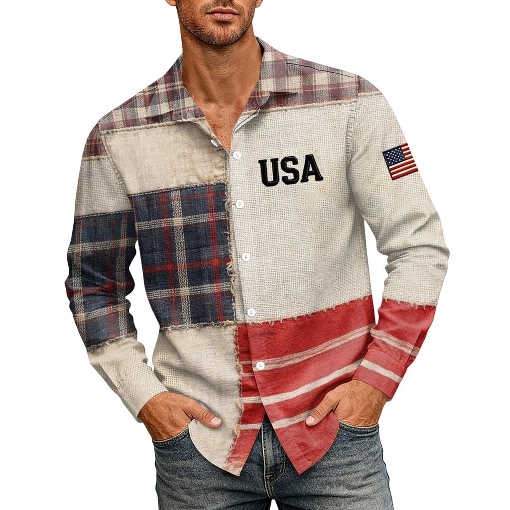 Мужская футболка с коротким рукавом к 250-летию - 1776 - 2026 Футболка с американским флагом