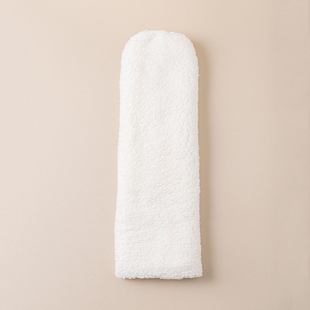 Simple Coral Fleece Stockings Hosiery Floor Plush Stockings Cute Foot Warmer Girl