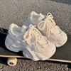 Thick-soled Heightening Daddy Shoes Women's Spring and Autumn Korean Version of The Fried Street Show Feet Small Casual Sports Shoes