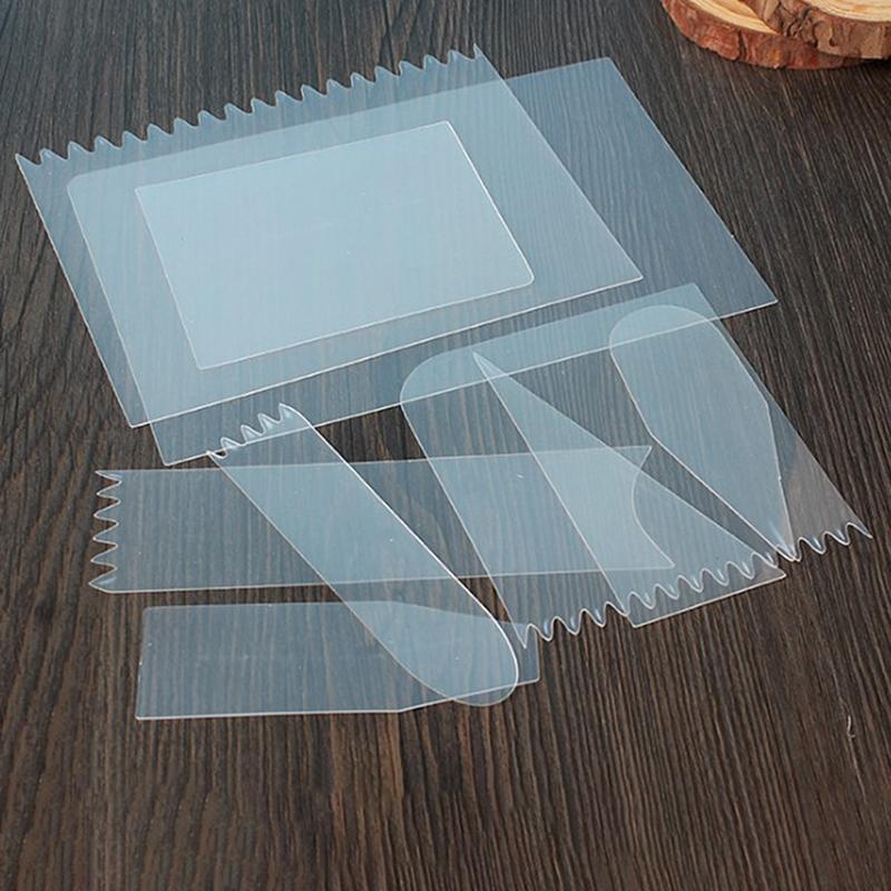 9 Pcs Cake Scraper Cream Spatula Cake Cutter Pastry Mold Baking Decorating Tools