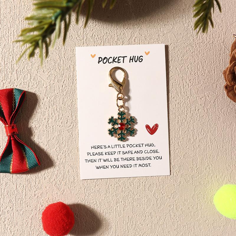 1 шт. Эмалированная декоративная клипса для рюкзака для ключей, для вечеринки, из сплава, подвески для сумки, рождественский брелок, подарки, кошелек для хранения, эстетика