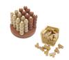 Masanaoya Wooden 3D Puzzle Soma Cube and 3D 4 In a Row Puzzle Brain Training Set of 2 T-Shaped T-Shaped Set,