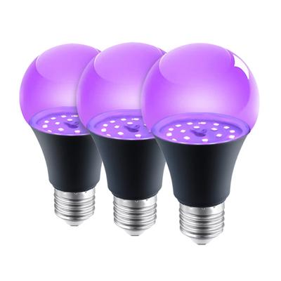 Алюминиевая УФ-фиолетовая лампа для домашнего декора 360 Glow 12W 85-265V Фиолетовая черная лампочка E26/E27 спиральная для ресторана