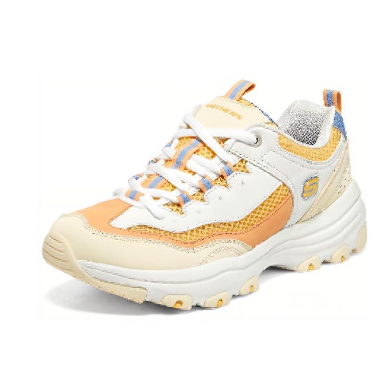 Skechers Женские низкие массивные кроссовки I-Conik Бело-желтые 8730066-WYL