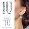 2024 New Earring for Women 925 Silver Sparkling Star Butterfly Heart Tassels Feather Hoop Earrings Engagement Wedding Jewelry