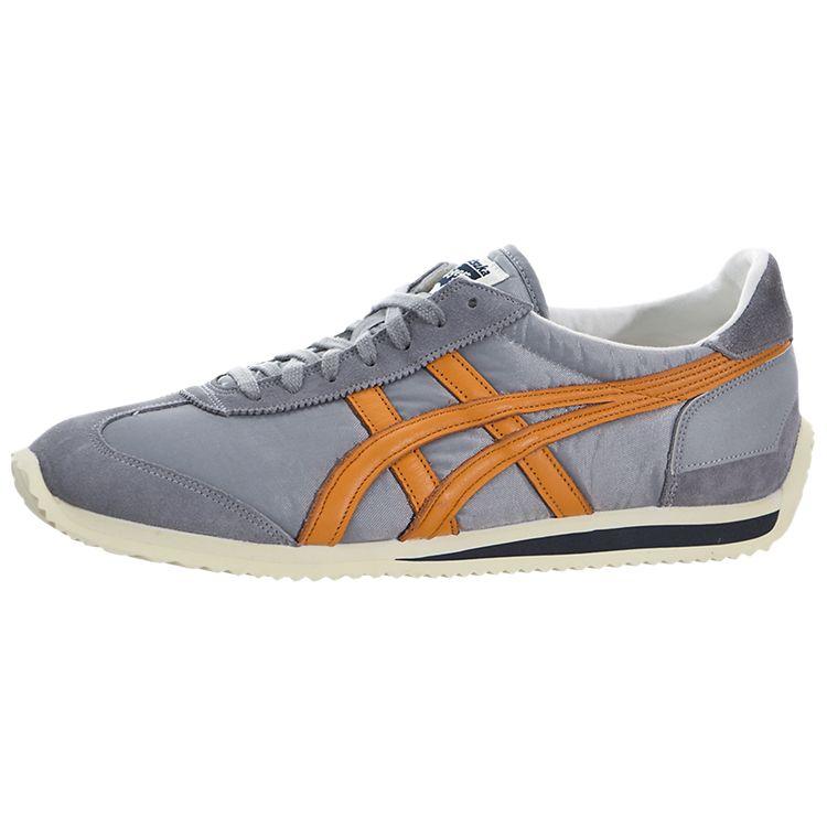 ONITSUKA TIGER California 78 Vin Повседневные Удобные Низкие Кроссовки для образа жизни Унисекс кроссовки Серый Оранжевый D110N-1208