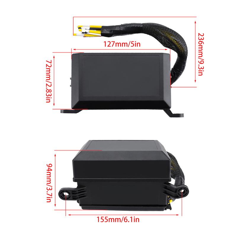 12 В 24 В релейный блок, 6-позиционный релейный предохранительный блок 12 AWG с предварительной проводкой, водонепроницаемый релейный блок с 6 слотами, блок предохранителей ATC/ATO для автомобиля, морской