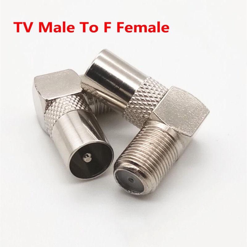 90 градусов F «мама» к телевизору «папа» «мама» прямоугольный кабельный разъем коаксиальный разъем для телевизора «папа» к F «мама» розетка RF адаптер