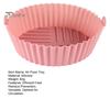 Silicone Air Fryer Pot Tray Prevents Residue BPA-Free Silicone Fryer Liner Replacement for Parchment Liner Paper Food-Safe Air Fryer Oven Accessories