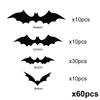 Halloween 3D Black Bat Wall Stickers  Removable Scary Horror Horror DIY Home Indoor Indoor Kids Party Favors Wall Window Decal