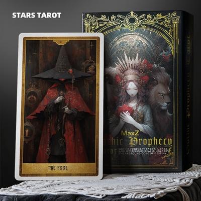 Готическое Провидец Черное Таро 78 Карт Темная Мистика Гадание Оракул Райдер Уэйт Оккультное Руководство Подарок Английский Испанский Русский