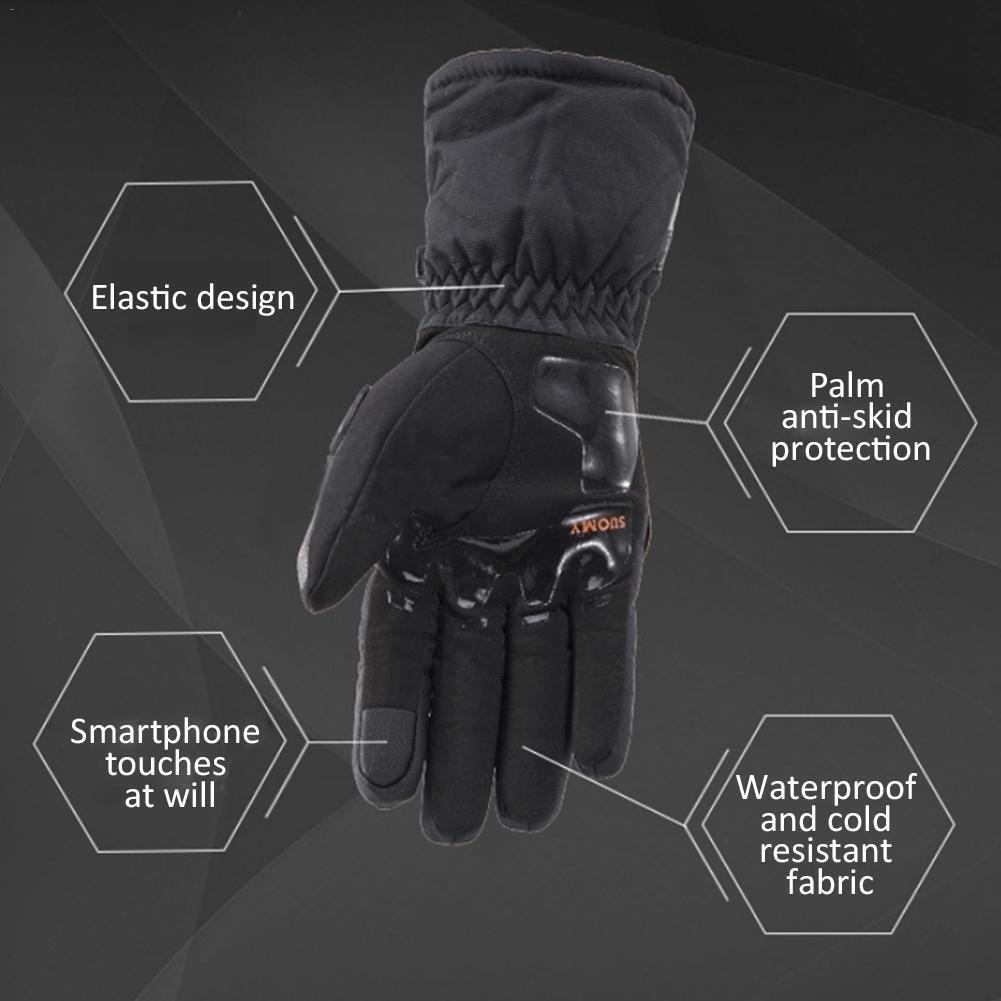 Men's Winter Thermal Outdoor Sports Waterproof and Windproof -30 /-40°C Thermal Motorcycle Ski Snowboard Touch Screen Gloves