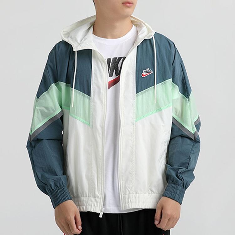 Nike Спортивная куртка Windrunner+ с капюшоном Мужская Белый Мужская CZ0782-133