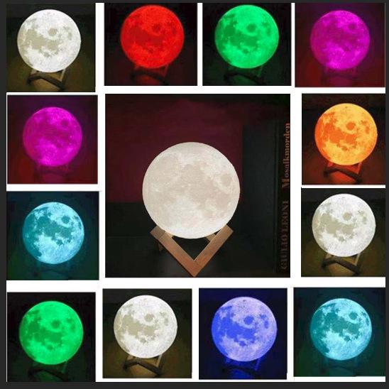 LED Moon Lamp MINI 3D Table Lamp 8CM Night Light Room Decorative Lighting Light DIY Kid Birthday Gift
