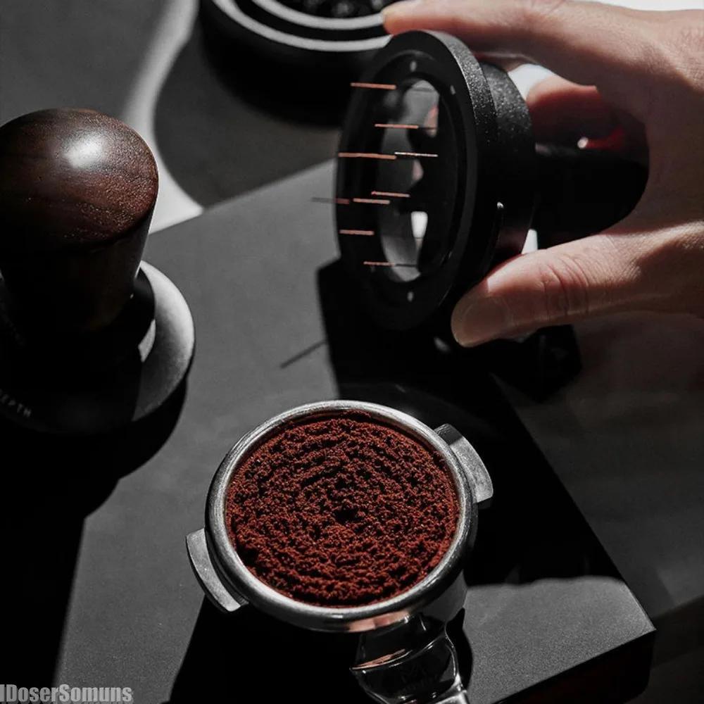 MUVNA Mantis Кофейный порошок Espresso Игла Регулируемая Равномерное Размешивание Кофе Инструменты Вращающийся Черный WDT Инструмент