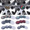 4pcs 40mm 50mm 56mm 60mm Car Wheel Center Hub Cap Stickers For Alfa Romeo Spider Giulietta Giulia GTAM Tonale Mito Car Styling