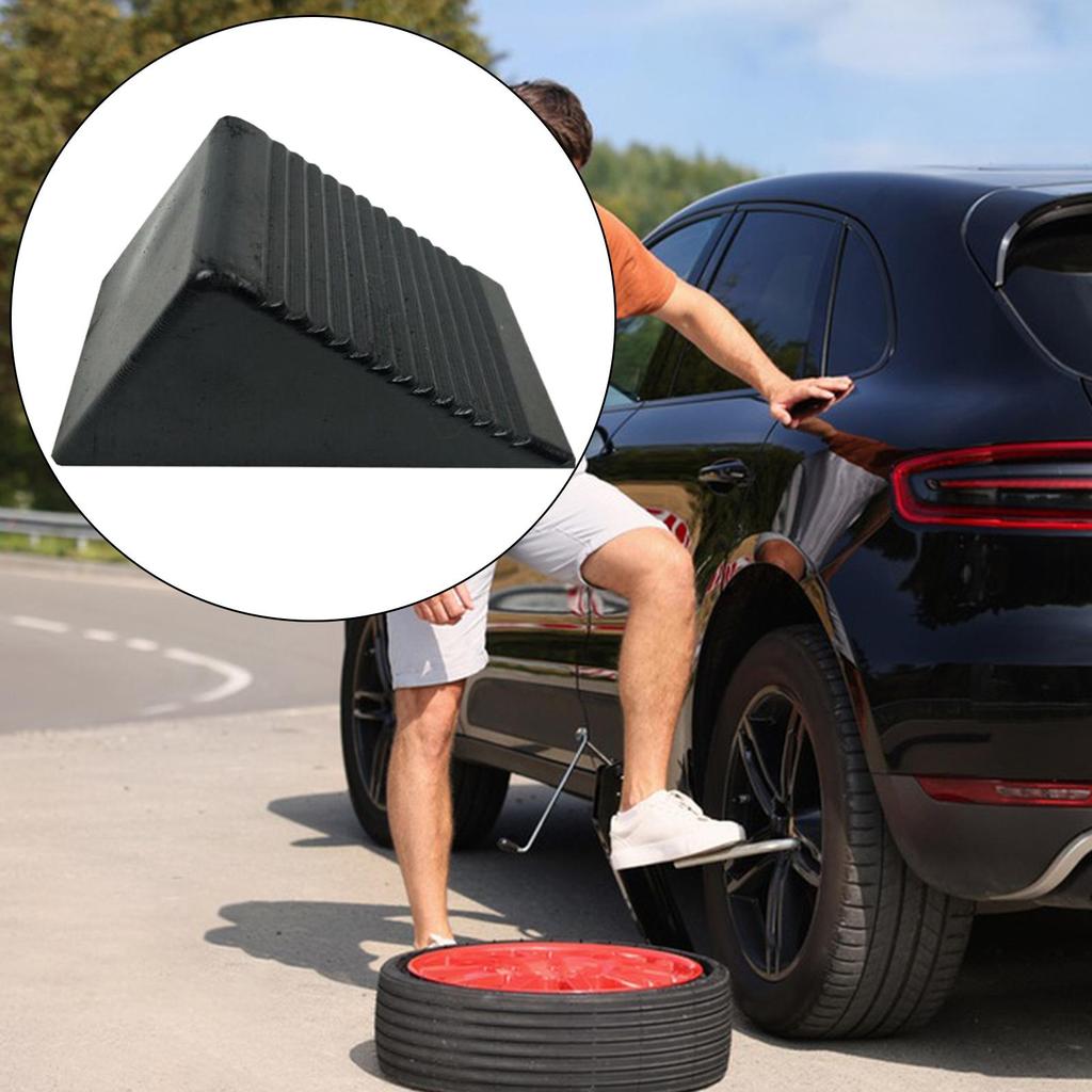 1 шт. Стопор скольжения шины Колесная колодка Прочная Подушка для надежной фиксации для автомобилей Мотоциклов Грузовиков Караванов Прицепов Колесо транспортного средства