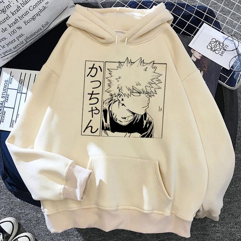 Bakugo толстовки женские винтажные Зимние толстовки