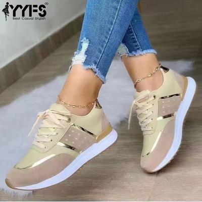 Спортивная обувь большого размера для женщин, новые весенние модели, европейские и американские толстые подошвы, цветовая гамма, повседневный низкий верх